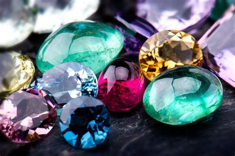 Premium Photo Gemstones Collection Jewelry Set