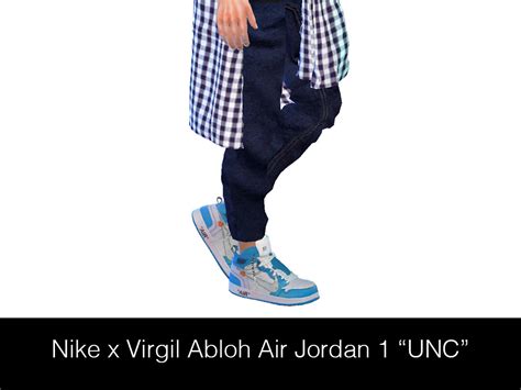 Hypesim Nike X Virgil Abloh Air Jordan 1 “unc” Male And Female Get Your