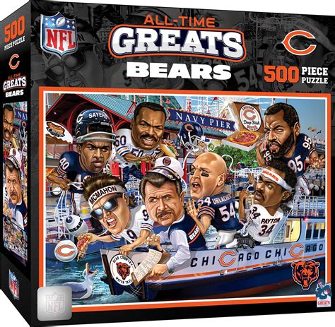 Masterpieces 500 Piece Sports Jigsaw Puzzle For Adults Nfl Chicago