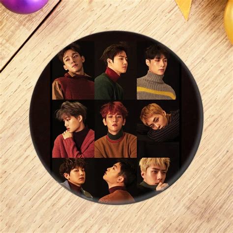 Kpop Exo Th Album Dont Mess Up My Tempo Brooch Button Badge Accessories For Clothes Hat