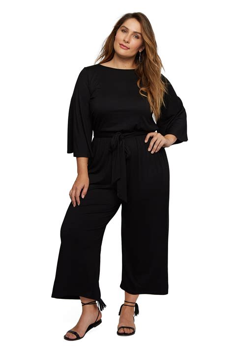 Vega Jumpsuit Black Plus Size Rachel Pally