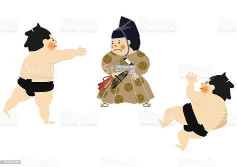 Eine Illustration Des Sumowrestlers Stock Vektor Art Und Mehr Bilder Von Athlet Athlet