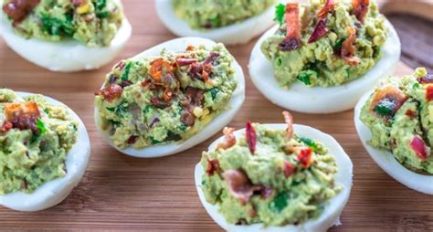 Martha Stewarts Famous Avocado Deviled Eggs Recipe Station