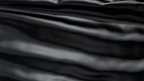 A Background Texture Of Soft Rippled Black Fabric Textile Material