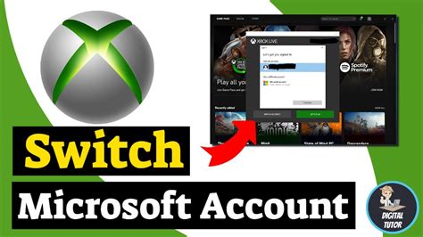 How To Switch Microsoft Account On Xbox App Youtube