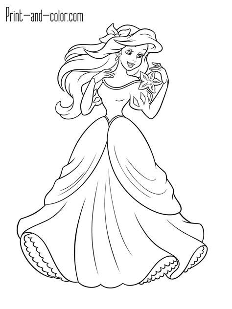 Coloring pages for girls fish coloring page ariel coloring pages ariel color ariel and flounder mermaid coloring cartoon coloring pages disney colors. The Little Mermaid coloring pages | Print and Color.com ...