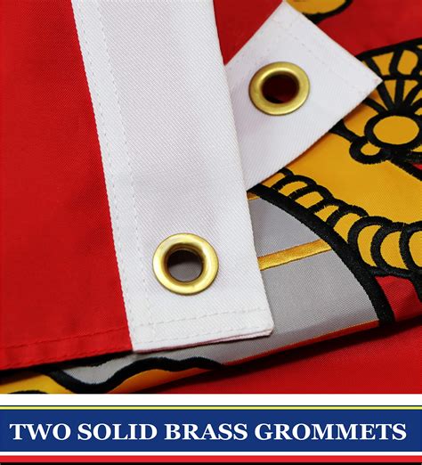 g128 usmc double sided 2ply embroidered 3x5ft heavy duty brass grommets u s marine corps