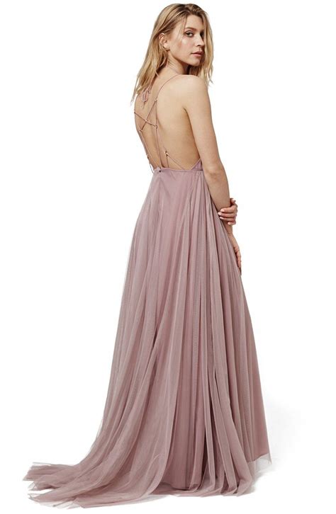 Topshop Lace Up Tulle Maxi Dress Nordstrom Nordstrom Prom Dresses