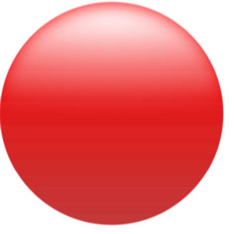 Simple Glossy Circle Button Red Free Svg