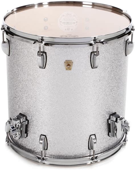 Ludwig Classic Maple Floor Tom 16 X 16 Silver Sparkle Wrap Sweetwater