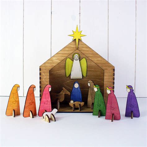 Modern Nativity Set Religious Christmas Decoration Homesfeed
