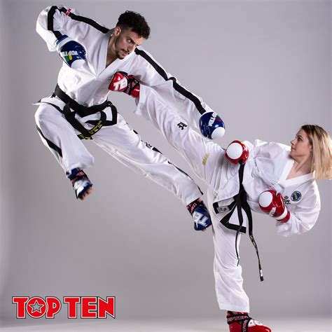 Topten Is The Official Equipment For Itftaekwondo Competition With A