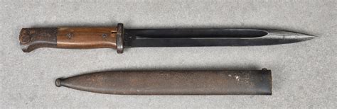 Lot A World War Two German Mauser K98 Bayonet And Scabbard With