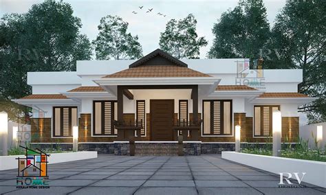 2 Bedrom Kerala Traditional Style Home Design Free