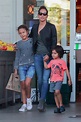 Halle Berry pictured with her kids, Maceo and Nahla