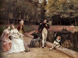 girardet, jules - Napoleon Bonaparte with His Family at the Austrian ...