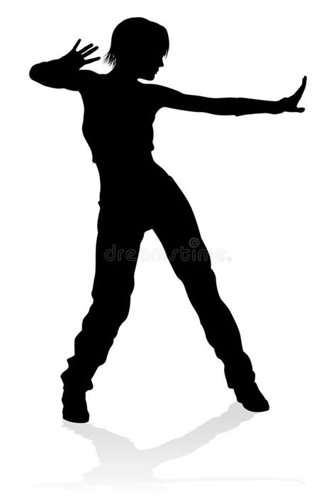 Street Dance Dancer Silhouette Stock Vector Illustration Of Female