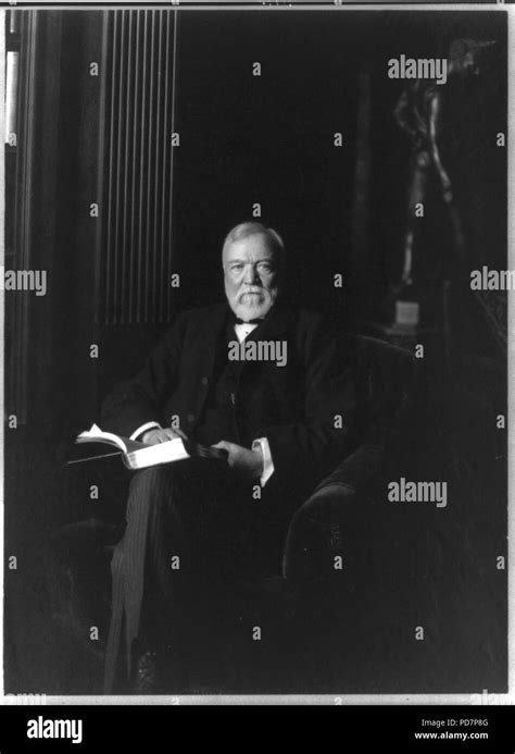 Andrew Carnegie 1835 1919 Full Length Portrait Seated Stock Photo