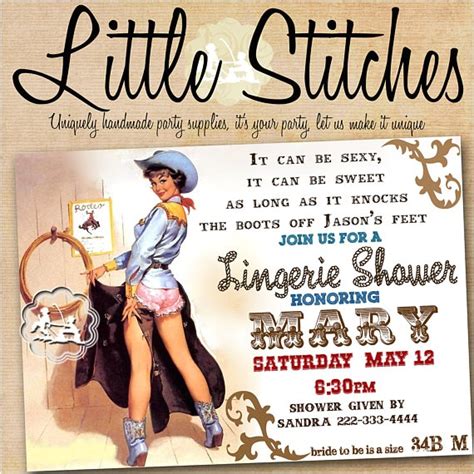 Pin Up Girl Bachelorette Party Invitations