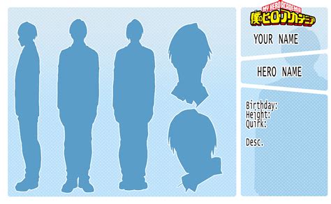 Bnha Character Sheet Base