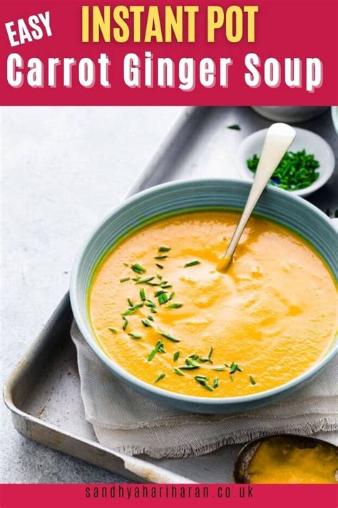 An Easy Instant Pot Carrot Ginger Soup