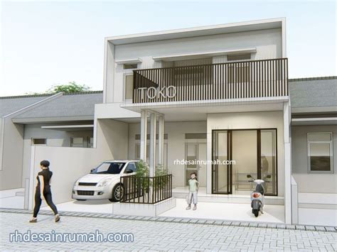 Home desain rumah desain rumah dengan budget 50 jutaan. Desain Rumah dengan Toko di Tanah Lebar 8 Meter