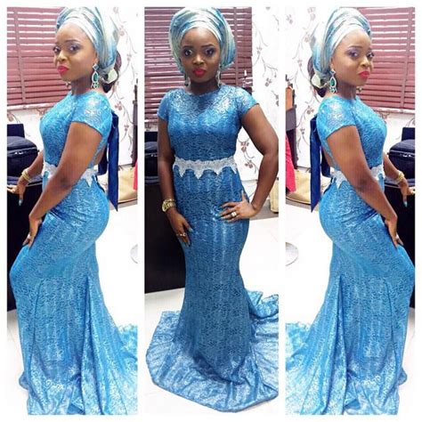 Beautiful And Creative Aso Ebi Style Long Gown