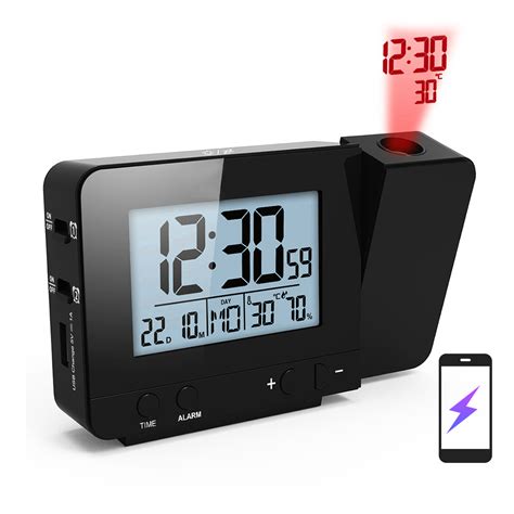 Shop for ceiling projection alarm clock online at target. Lixada Projection Alarm Clock for Bedroom with Thermometer ...