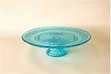 Photos of Blue Glass Cake Plate