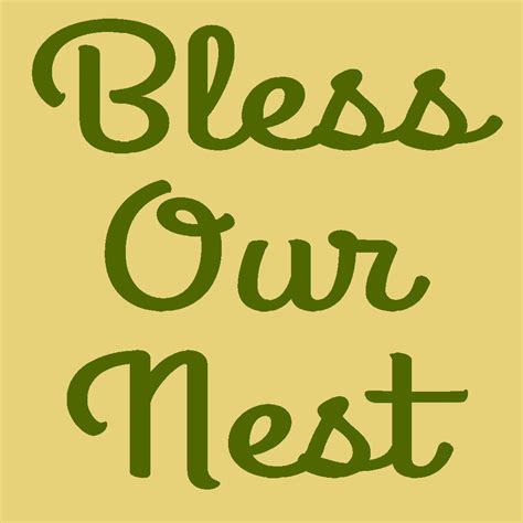 Bless Our Nest Reusable Mylar Stencil Sign Stencils