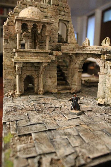 Castle Diorama Stone Wargame Basis Ruin Wargaming Terrain Warhammer