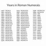 An easy conversion table for numbers up to 9999. 1001 + ideas for a simple but meaningful roman numeral tattoo