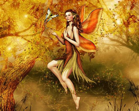 Autumn Fairy Daydreaming Wallpaper 24950032 Fanpop