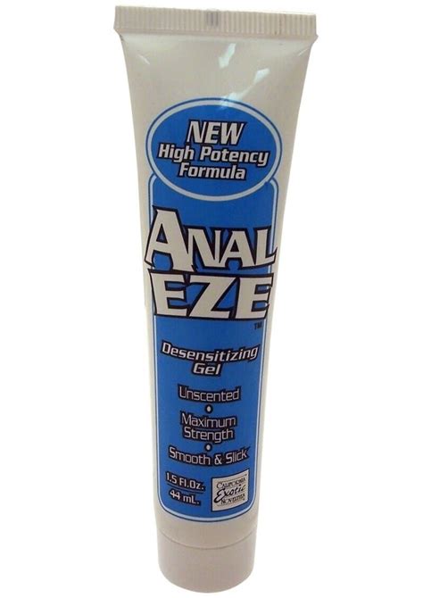 anal eze eaze lubricant desensitizing gel numbing anal sex lube maximum strength ebay