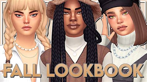The Sims 4 Fall Lookbook 2021 🍂 Maxis Match Cc Links Youtube