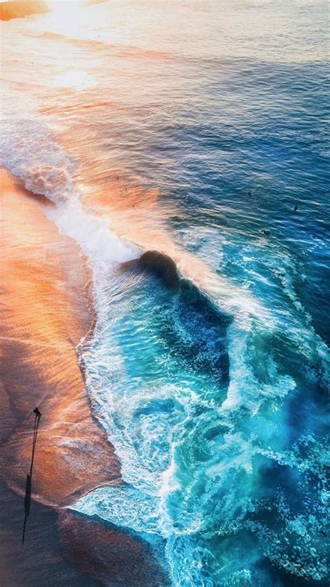 Download Iphone Xs Ocean Aesthetic Waves Wallpaper