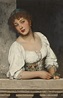 EUGEN VON BLAAS | Girl at the Window | 19th Century European Paintings ...
