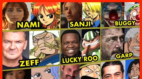 One Piece Netflix Live Action Official Cast Comparison With Anime Youtube