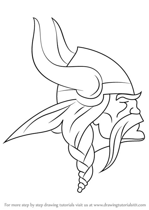 Black And White Vikings Logo