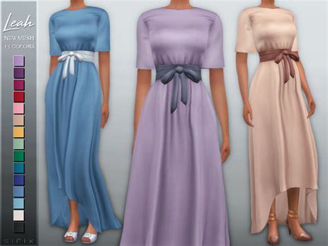 Sifixcc Leah Dress Download Tsr Base Game Emily Cc Finds