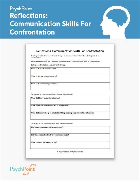 Reflections Communication Skills For Confrontation Template Therapy