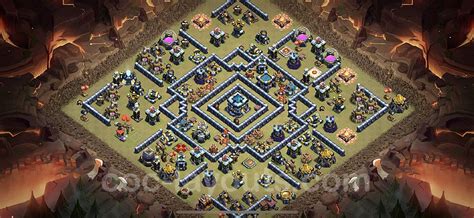 Best Anti 2 Stars War Base Th13 With Link Anti Everything 2023 Town