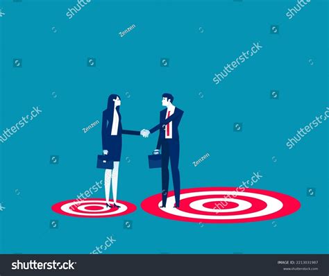 Business Partner Small Merger Business Marketing Stock Vector Royalty