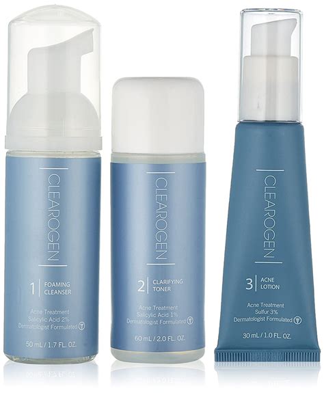 Clearogen Sensitive Skin Acne Treatment Set With Sulfur Lotion