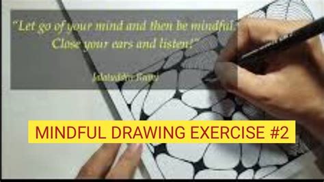Mindful Drawing Exercise Zentangle Doodle Art Drawing Exercises