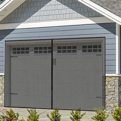 Garage Door Screen For 2 Car 16x7ft Magnetic Screen Garage