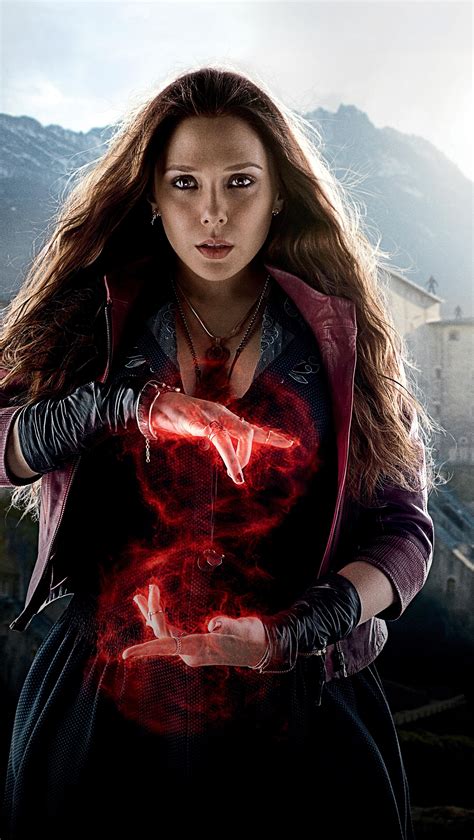 wallpaper model red scarlet witch the avengers elizabeth olsen emotion person avengers