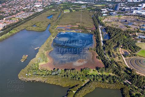 aerial stock image sydney olympic park