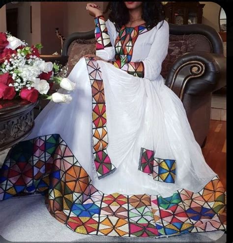Pin By Mellat On Ethiopian Traditional Dress Ethiopian Dress