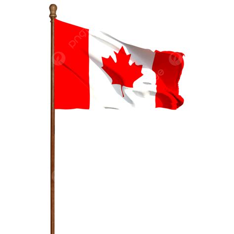 Canada Flag Clipart Hd Png Canada Flag With Pole Canada Flag With
